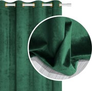 Velúrový záves SOFT VELVET fľašovo zelený 140x250 cm
