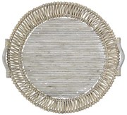 Drevený okrúhly podnos s ušami Willows L - Ø 86 * 11cm