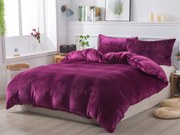 XPOSE® Mikroplyšové obliečky JORGA Exclusive - čučoriedkové