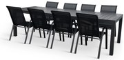 Záhradný jedálenský set Grande Pasto + 8x kovová stolička Ramada