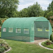 Záhradný fóliovník BestBerg BBGT‑10G / 10 m² / 4 × 2,5 × 2 m / zelená