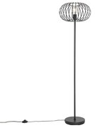 Dizajnová stojaca lampa čierna - Johanna