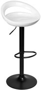 Barová stolička CORK čierna / biela