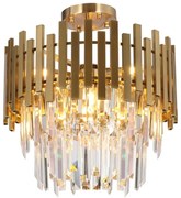 Luster na tyči ASPEN 6xE14/40W/230V zlatá