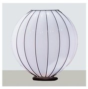 SIRU - Stolná lampa SFERA 1xE27/60W/230V čierna/biela benátske sklo