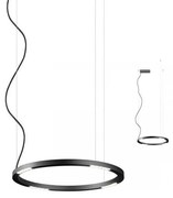 Redo 01-2204 - LED Luster na lanku UNION LED/34W/230V 3000K pr. 60 cm čierna