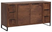 furniture-nabytek.cz - Masívna skrinka do kúpeľne Sydney Dark II z akáciového dreva, lakovaná, hnedá