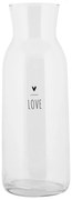Sklenená karafa so srdiečkom Lovely Day - Ø 9*25 cm / 1000 ml