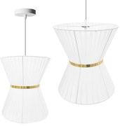 Toolight Toolight, stropné svietidlo 1xE27 APP1504-1CP, biela-zlatá, OSW-03671