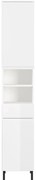 Biela vysoká kúpeľňová skrinka 34x190 cm Salinas - Germania