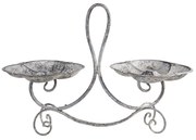 Šedé kovové dekoratívne misky v štýle váhy - 43 * 18 * 32 cm