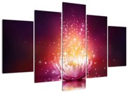 Obraz lotosového kvetu (150x105 cm)