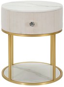 Béžový nočný stolík Montpellier - Mauro Ferretti