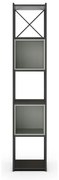 Zeleno-čierna knižnica 36x179 cm Anya – Marckeric