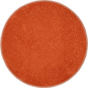 Kusový koberec Eton terra kruh, 200x200 (priemer) kruh, oranžová, obývacia izba, AladinWorld Expres