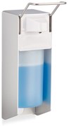 Nástenný lakťový dávkovač mydla a dezinfekcie Relaxdays RD10024242 Eurospender – 500 ml, biely
