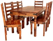 furniture-nabytek.cz - Jedálenská súprava pre 8 osôb Jali z indického masívu palisander