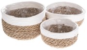 Sada obalov na kvetináč Sea grass, 3 ks