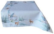 Obrus Zimný kostolík 85x85 cm