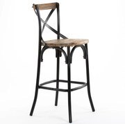 CROSS BLACK KOVOVÁ BAROVÁ STOLIČKA black