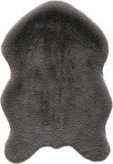XXXLutz UMELÁ KOŽUŠINA, 60/90 cm, sivá Novel - Koberce - 007821016103