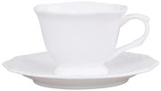 Porcelánová šálka s tanierikom s čipkou Provence lace - 9cm / 0.18L