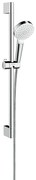 Hansgrohe Crometta, sprchová súprava 1jet so sprchovou tyčou 65 cm, biela/chrómová, HAN-26533400