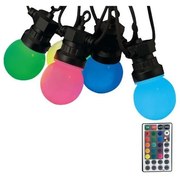 V-Tac LED RGB Vonkajšia reťaz STRING 13 m 15xLED/0,5W/230V IP44 VT1540