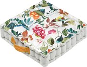 Sedací vankúš na zem EMMY kvetinová sada 4 ks