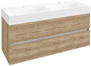 Sapho, ODETTA umývadlová skrinka 118x50x43,5cm, dub Alabama, DT120-2222