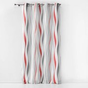 Červeno-biely záves 140x260 cm Ondulys – douceur d'intérieur