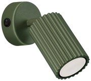 Sollux SL.1617 - Nástenné bodové svietidlo KARBON 1xGU10/10W/230V zelená