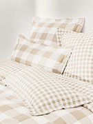 Kockovaná bavlnená obliečka na paplón Nels