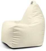 Krémový sedací vak z textílie buklé Play Amuse – SLOWDOWN