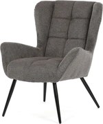 Kreslo ušiak SKAGEN GREY