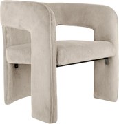 Béžové menčestrové kreslo Vigor – Leitmotiv