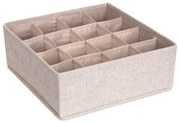 Béžový organizér do zásuvky s 16 priehradkami Bigso Box of Sweden Drawer