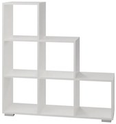 Regál schody 3x3 biely