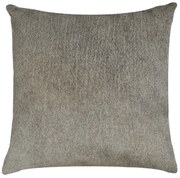 Vankúš z hovädzej kože - sivá - 45 * 45 * 5cm