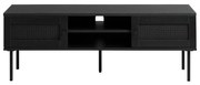 Čierny TV stolík v dekore duba 120x43 cm Pensacola – Unique Furniture