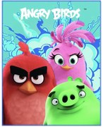 CTI Fleece dečka Angry birds Explosion 110x140cm
