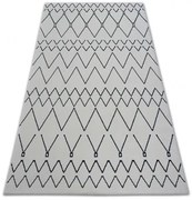 Koberec SENSE Micro 81249 Cik Cak ETNO biely/nebeský