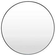 Čierne nástenné zrkadlo Bonami Essentials Layla, ø 80 cm