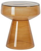 Sklenený okrúhly odkladací stolík ø 37 cm Dakwa – Light &amp; Living