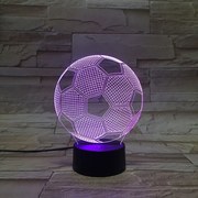 3Dmix 3DL-DRGB041 – 3D LED nočná lampa - Futbalová lopta (Dual RGB)
