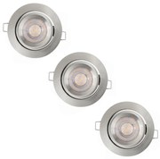 Ledvance - SADA 3x LED Stmievateľné podhľadové svietidlo SIMPLE LED/4,9W/230V P225214