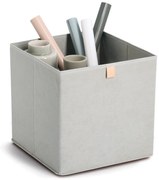 Úložný box, kocka, do štvorcových knižníc WOVEN 32x32x32 cm, sivý