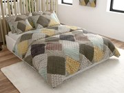 Obliečky z mikrovlákna PATCH ELEGANCE hnedé Rozmer obliečky: 70 x 80 cm | 140 x 200 cm