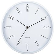 Karlsson 5988WH dizajnové nástenné hodiny biela, pr. 30 cm