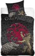 Bavlnené posteľné obliečky Hra o tróny - motív Pieseň ľadu a ohňa - 100% bavlna - 70 x 90 cm + 140 x 200 cm